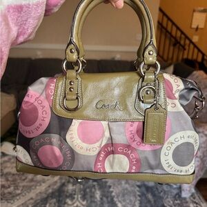 Coach Multicolor Signature Handbag